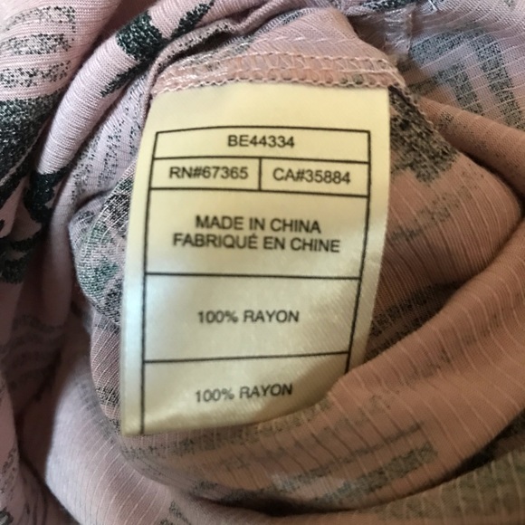 B.B. Dakota Muted pink Native pattern tunic - Picture 4 of 5